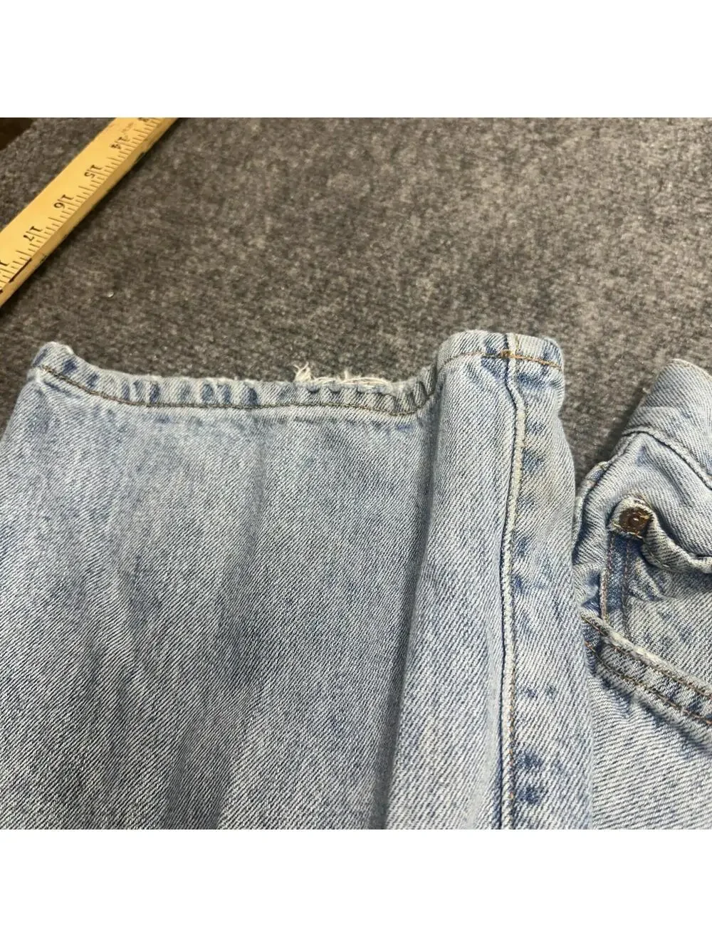 Levi’s 501 Jeans Men’s 38x32 Blue Button Fly Straight Leg WPL 423 Vintage Denim